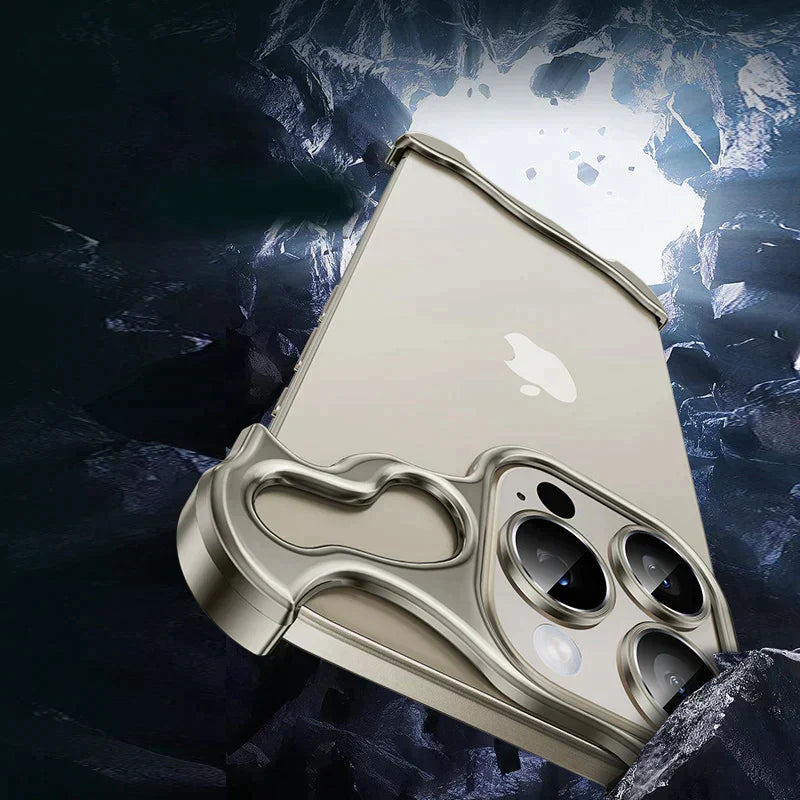 Aluminum Alloy Bumper Phone Case - Black