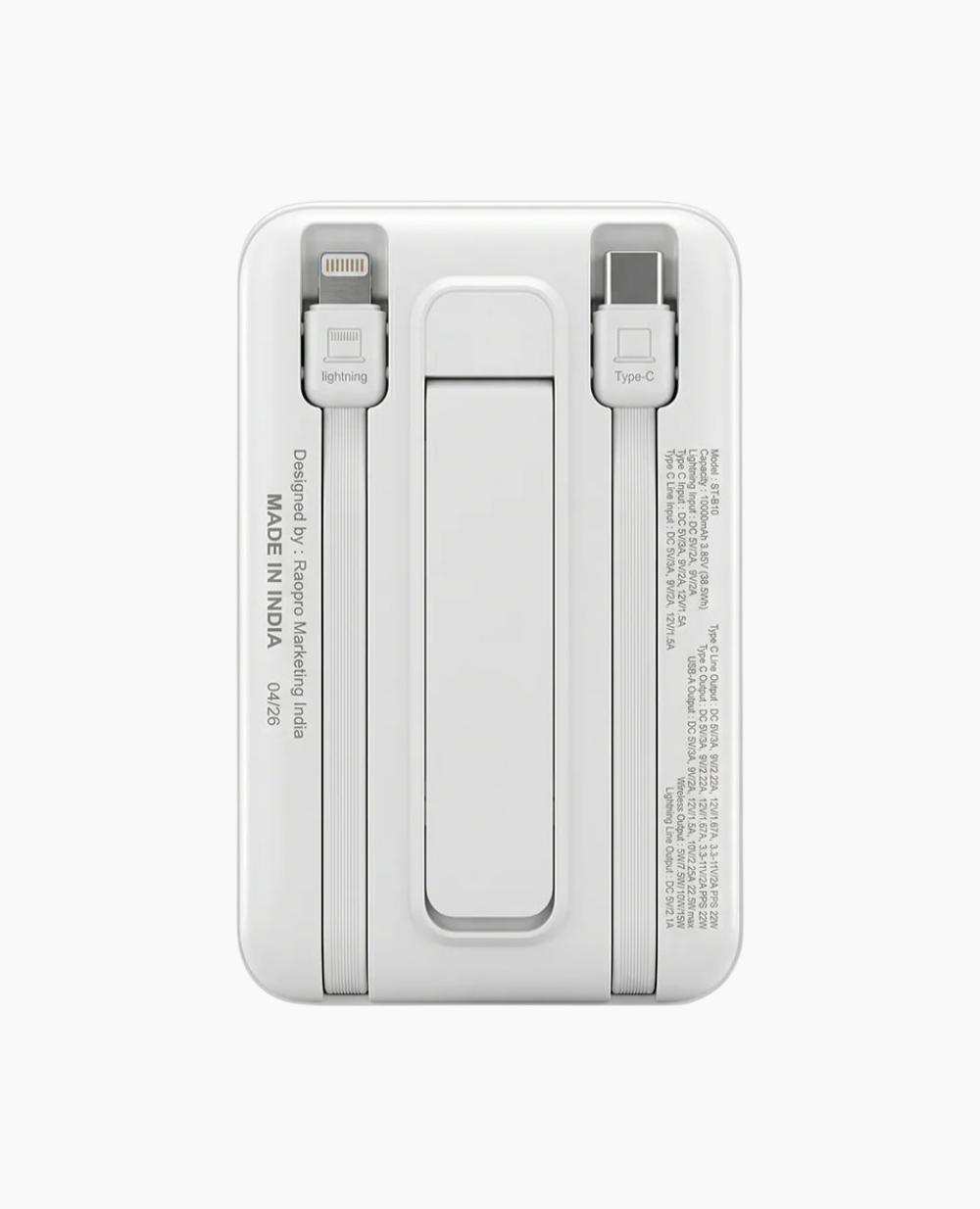 Spacething Vista MagSafe Power Bank 10000mAh - White