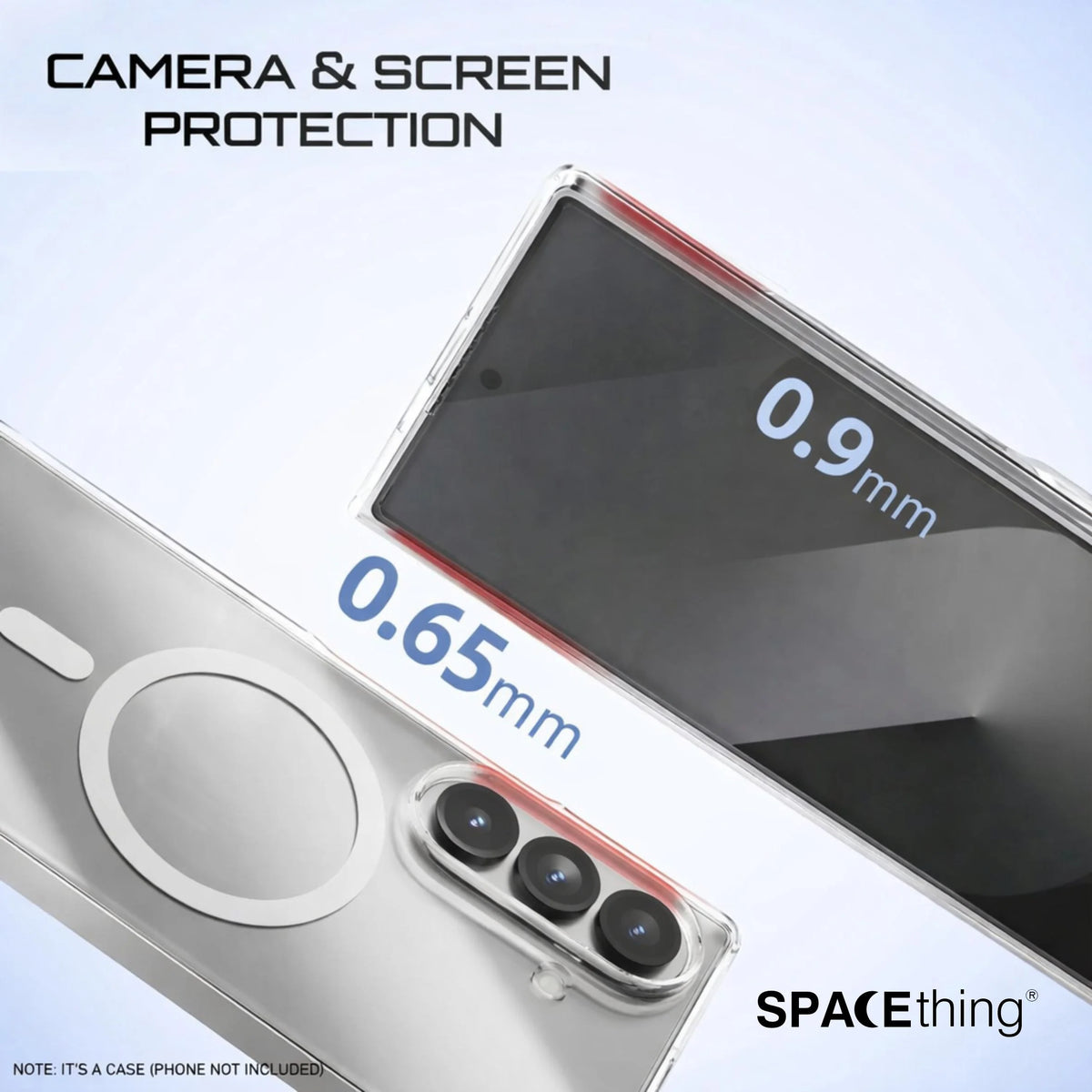 Spacething Samsung Galaxy Z Fold 7 Minimal Case - Clear