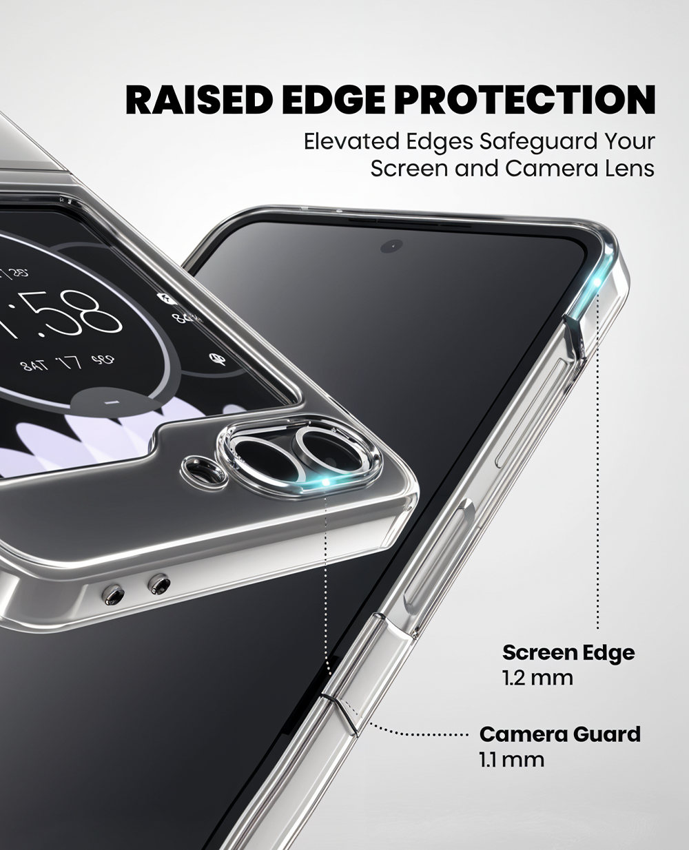 Anti-Yellow Magsafe Clear Case Samsung Z Flip 5