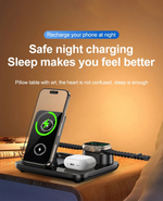 3-in-1 Wireless Charging Station with Touch Buttons
