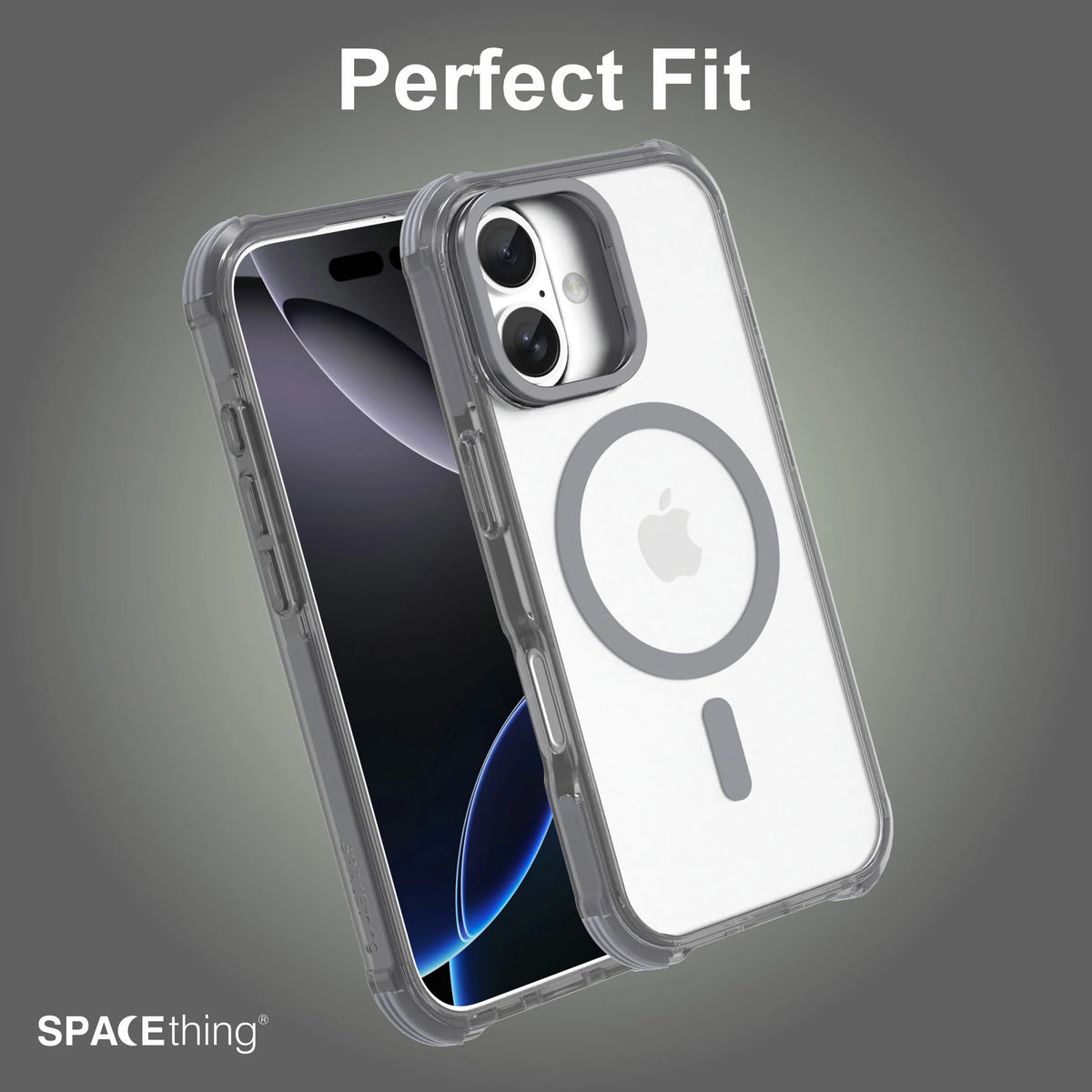 Spacething Helix MagClick Stand Case for iPhone 17 - Black