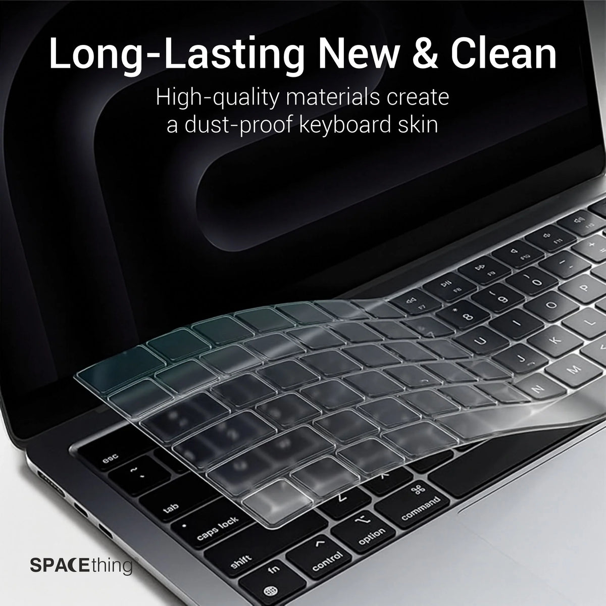 Spacething MacBook KeyGuard Macbook Air 13 M4 - Black