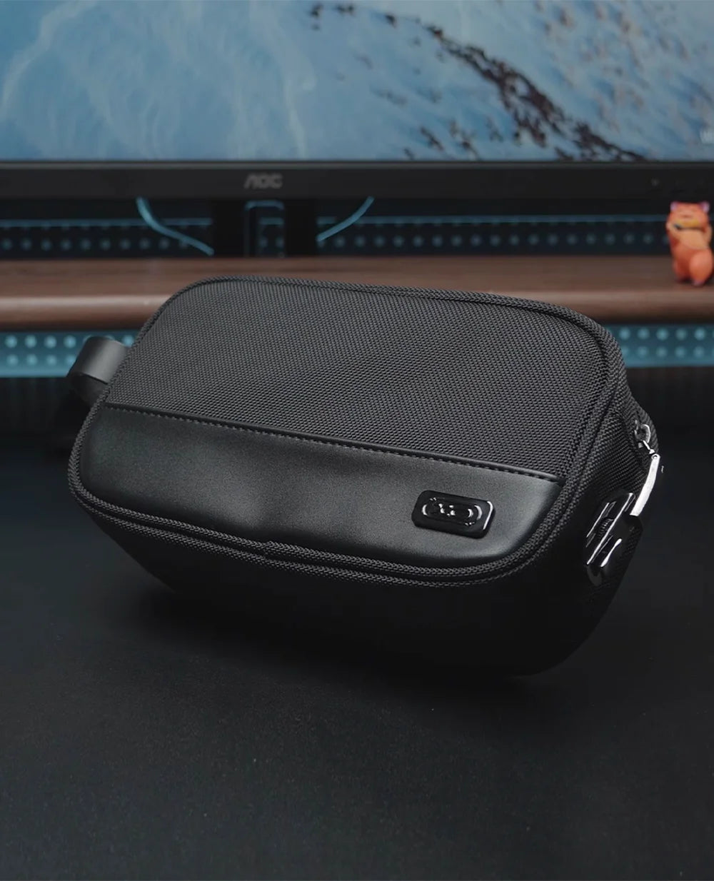 Black Vault Tech Kit Organiser Bag with lock