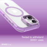 Spacething Helix MagClick Stand Case for iPhone 17 - Purple