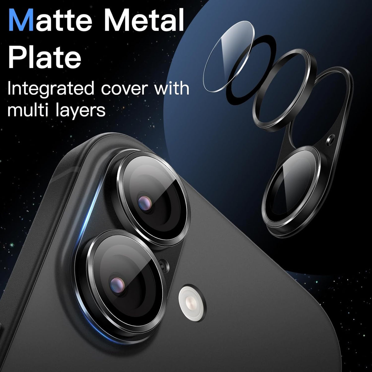 IceGuard Full Camera Metal Protector for iPhone 17 - Blue