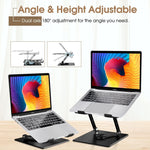 Carbon Steel Laptop Stand with 360 Rotating
