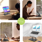 Carbon Steel Laptop Stand with 360 Rotating