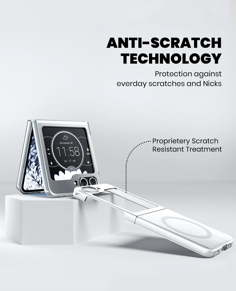 Anti-Yellow Magsafe Clear Case Samsung Z Flip 5