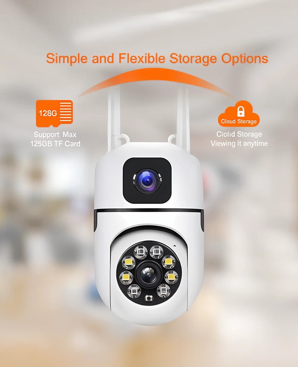 6MP WiFi Smart Wireless Dual Lens Home CCTV