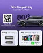 VoltX Wireless CarPlay Metal Adapter with BT 5.3 & WIFI 5.8Ghz