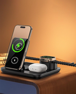 3-in-1 Wireless Charging Station with Touch Buttons