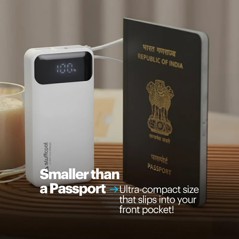 Mito Mini 10000mAh Powerbank with Built-in Type-C Cable and 22.5W Fast Charging