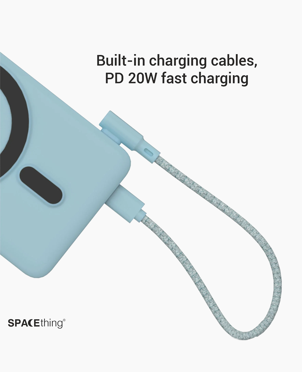 Spacething ROGER 10000mAH Power Bank - White