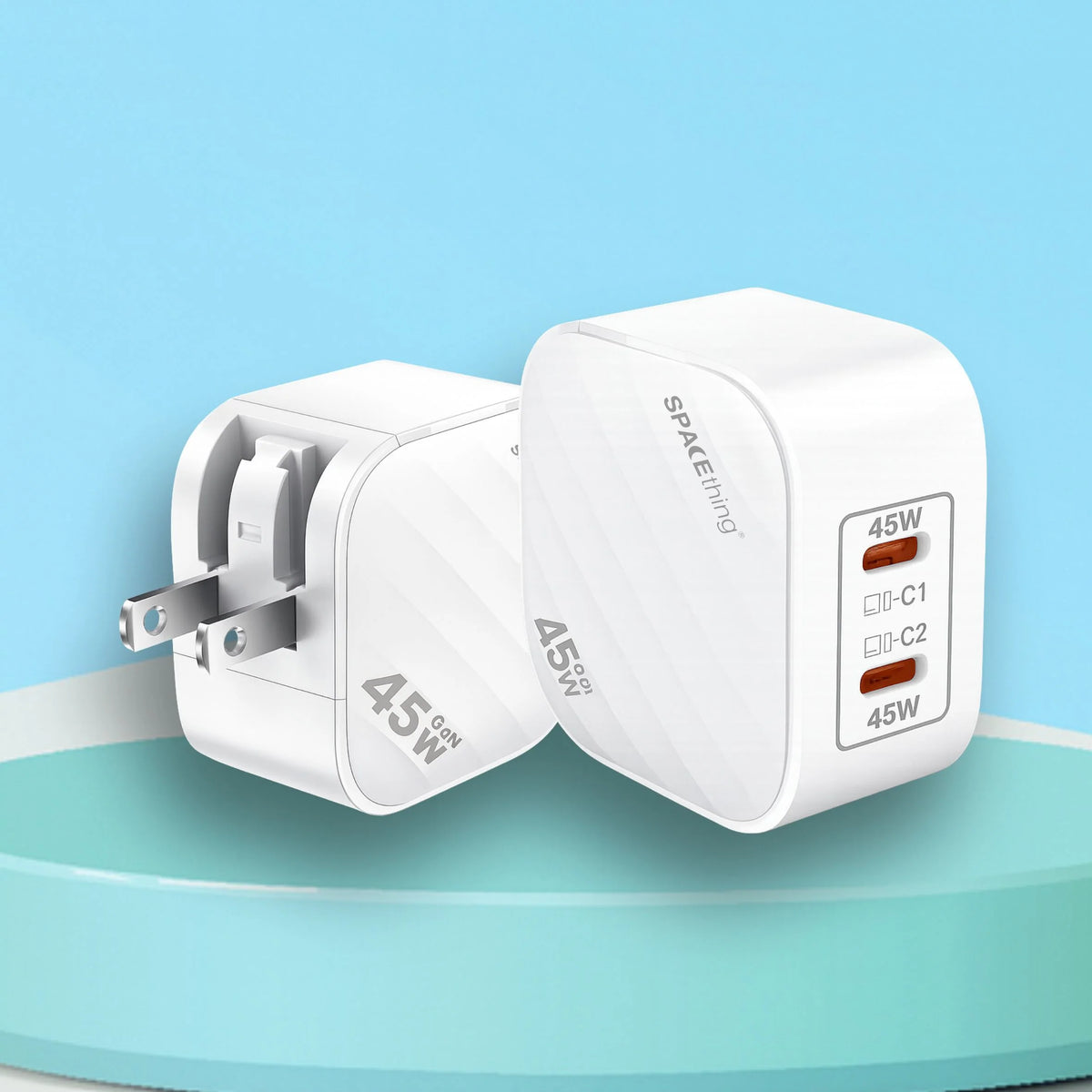 Spacething Explorer Pro 45W GaN World Travel Charger Colour - White
