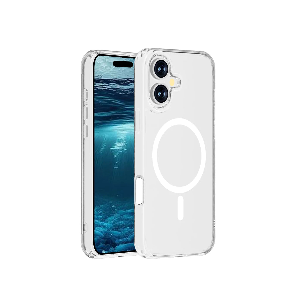Spacething Minimal MagSafe Case iPhone - Clear 16 Plus
