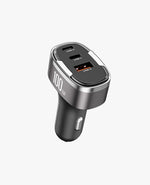 100W Max Fast Car Charger - 3 Ports