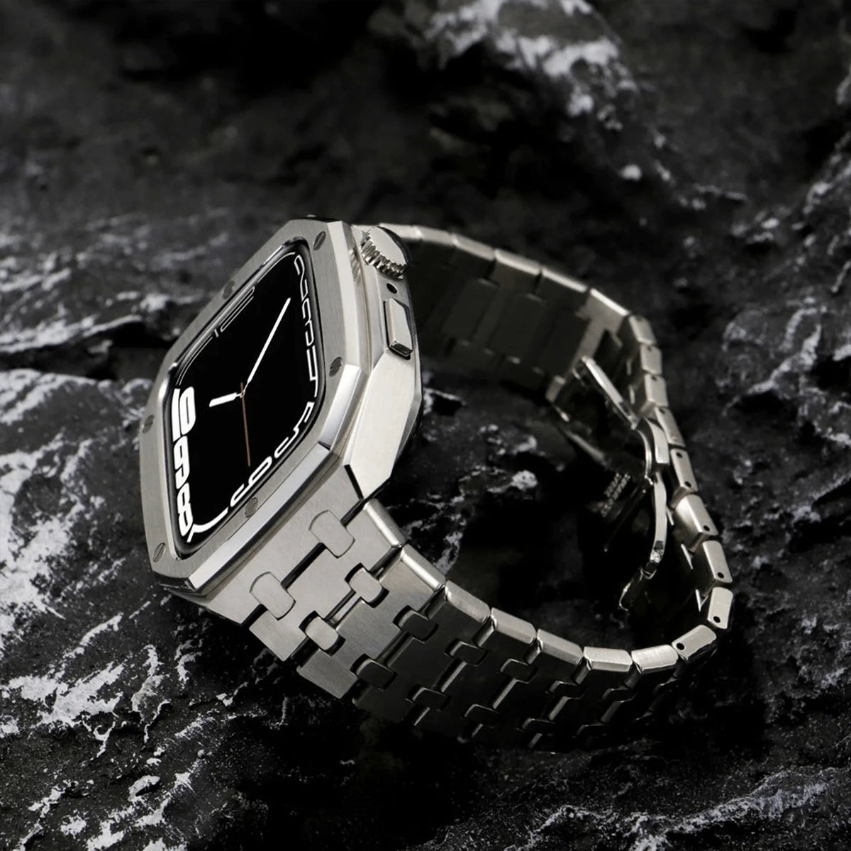 45MM Silver Luxury Edition Case- Stainless Steel Strap