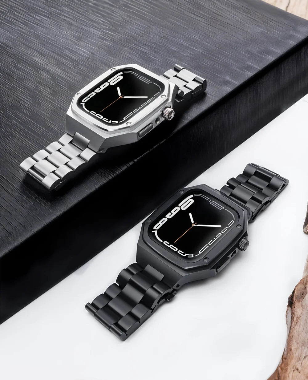 Silver Luxury Edition Case- Stainless Steel Strap