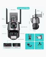 360° Wifi Smart Dual Lens CCTV