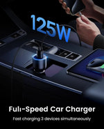 125W Max Fast Car Charger - 2 Ports