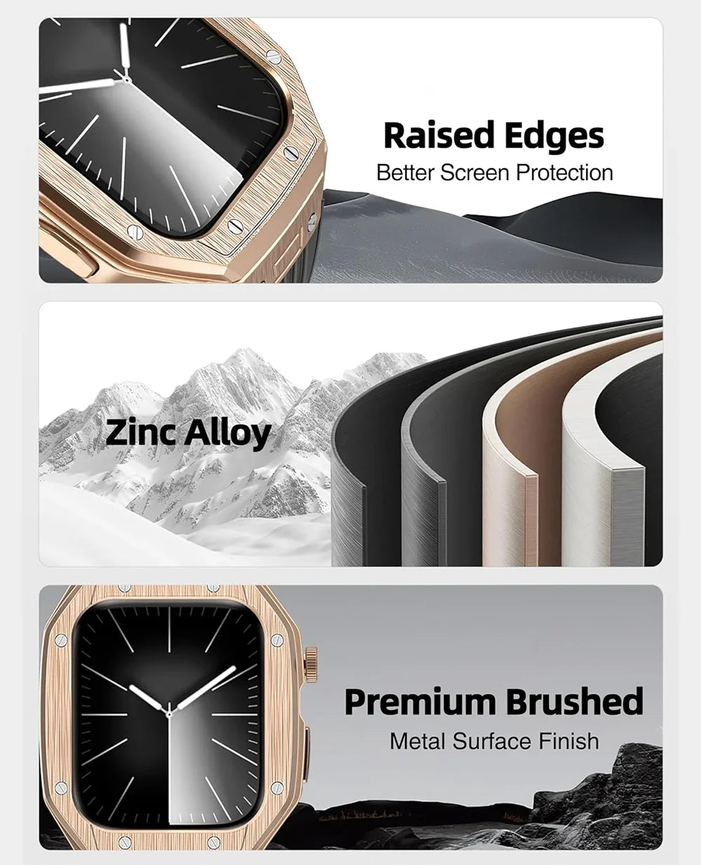 44/45MM Watch Stainless Steel Luxury Case