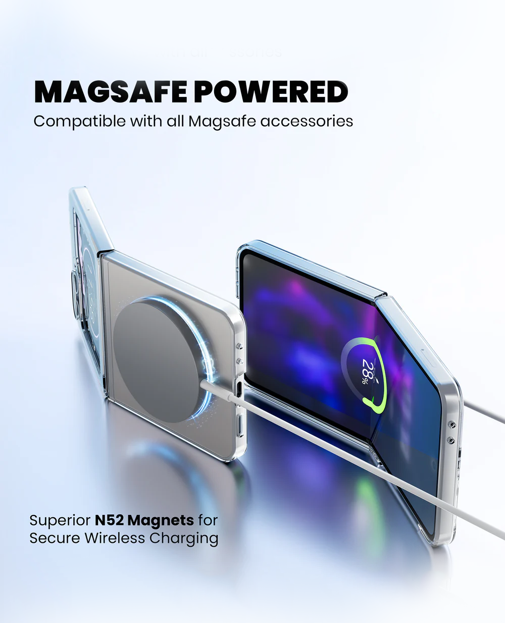 Anti-Yellow Magsafe Clear Case Samsung Z Flip 5