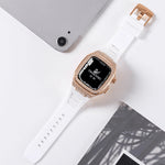 44/45mm Luxury Bling Metal Watch Case Alloy - Rosegold