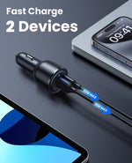 125W Max Fast Car Charger - 2 Ports