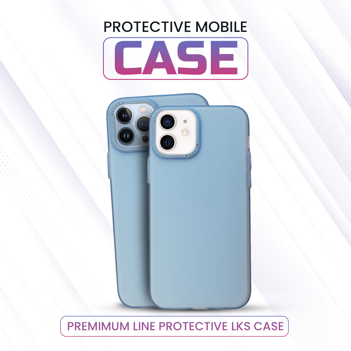 iPhone 12 Pro - Translucent Cover- Sky-blue