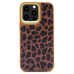 Leopard Pattern Back Case - Brown