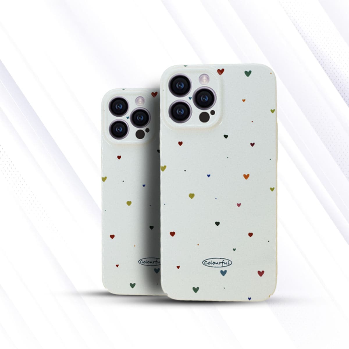 iPhone Mini Heart Printed Case