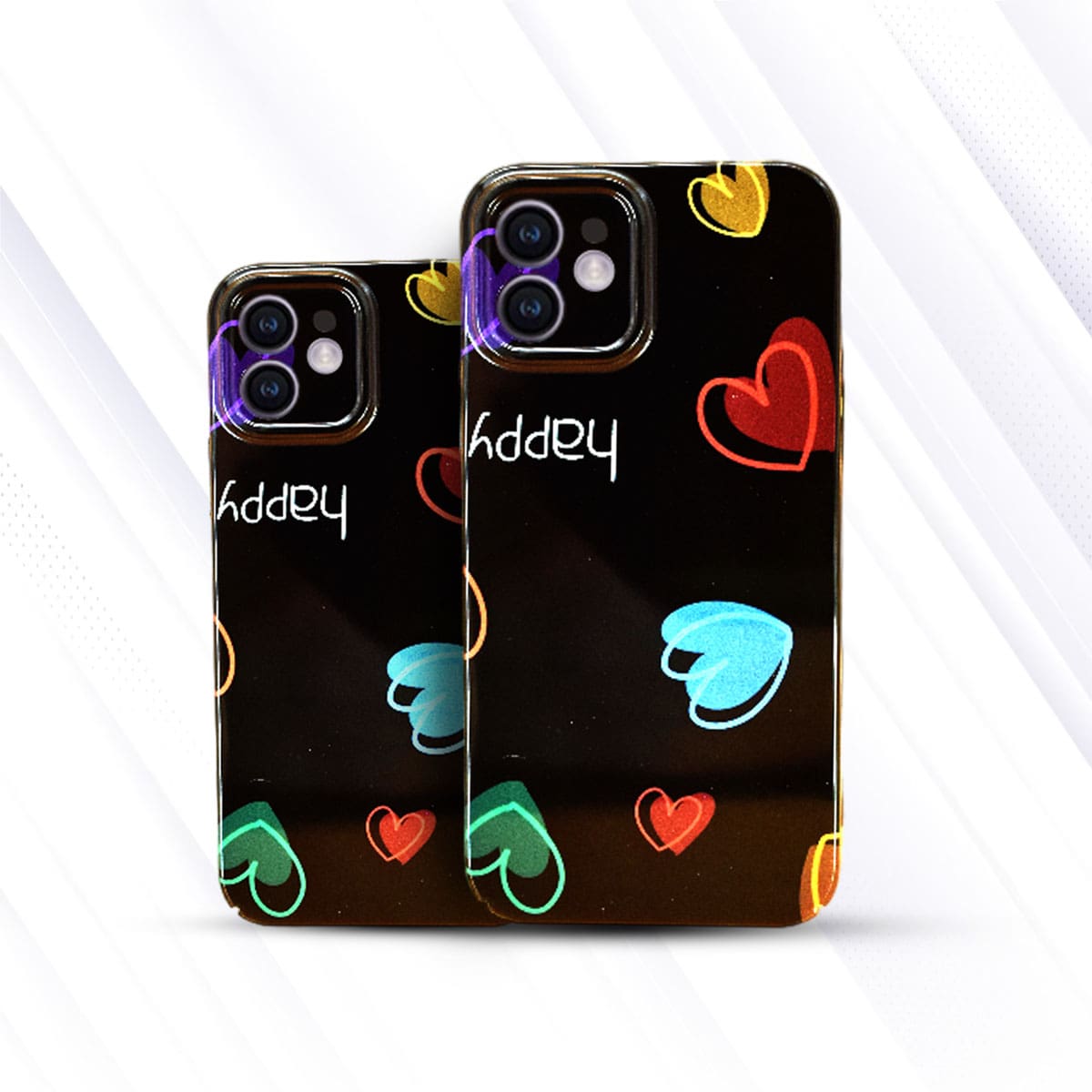 iPhone Happy Heart Printed Case