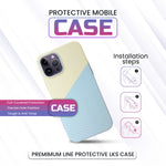 iPhone Carbon Cover - Yellow & Blue