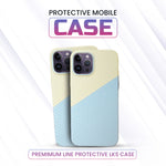 iPhone Carbon Cover - Yellow & Blue