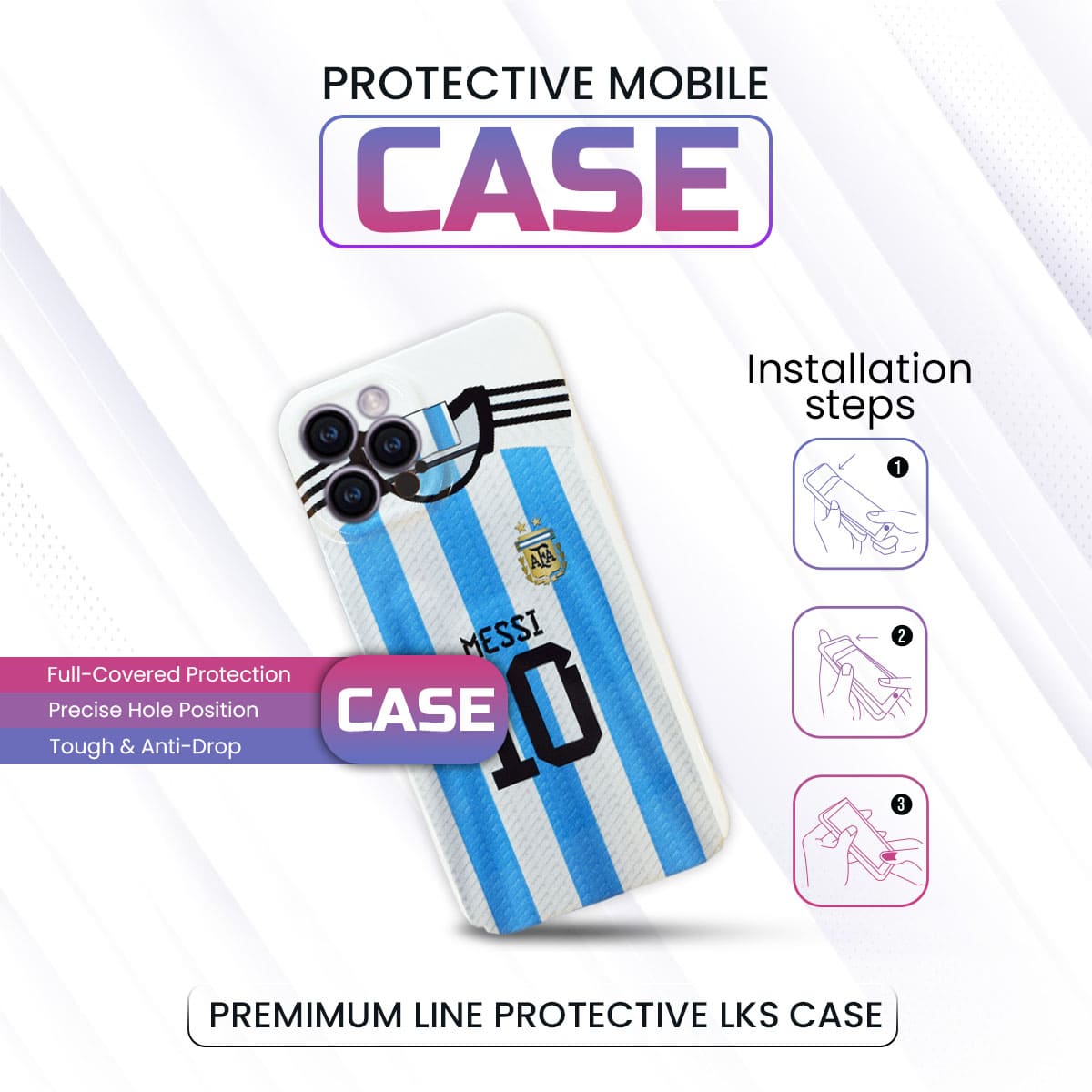 iPhone Messi Printed Case