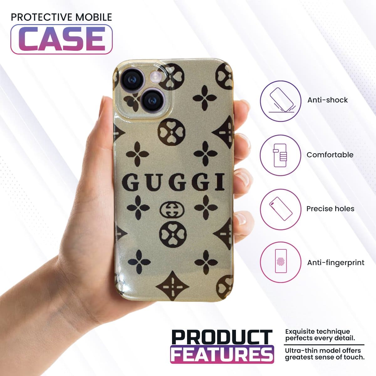 iPhone Guggi Printed Case