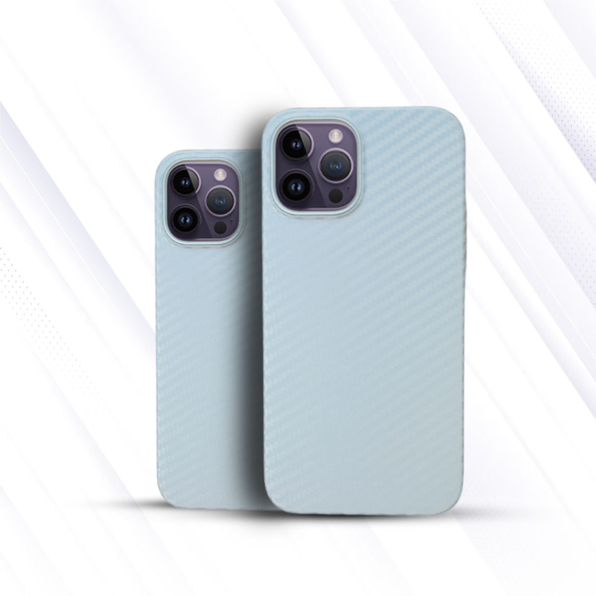 iPhone Carbon Cover - Sky Blue