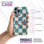 iPhone Mini Red Hearts Printed Case