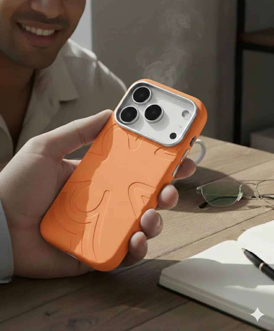 Shock Proof Protective Case with magsafe - Orange iPhone 17 Pro