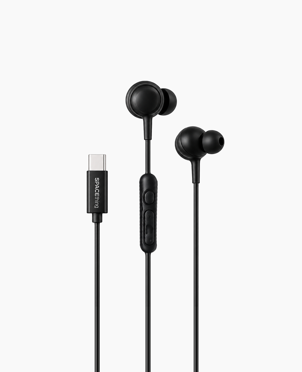 Spacething Wired Stereo Music Earphone (USB-C) – Black