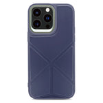 Origami Leather Back Case - Purple