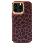 Leopard Pattern Back Case - Red
