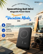 Spacething Bolt Mini 5000Mah Magsafe Power Bank - Black