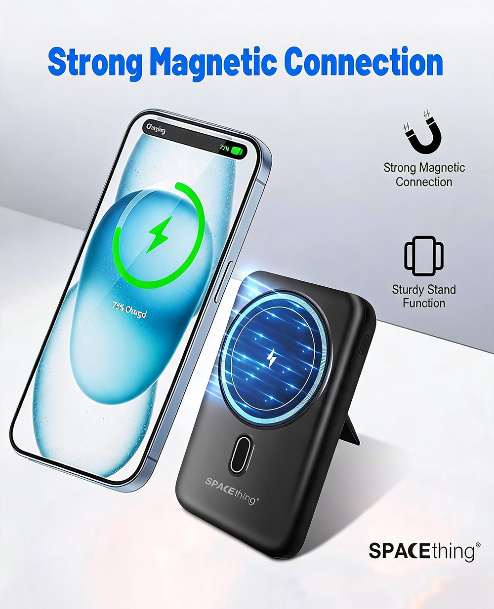 Spacething Vista MagSafe Power Bank 10000mAh - Black