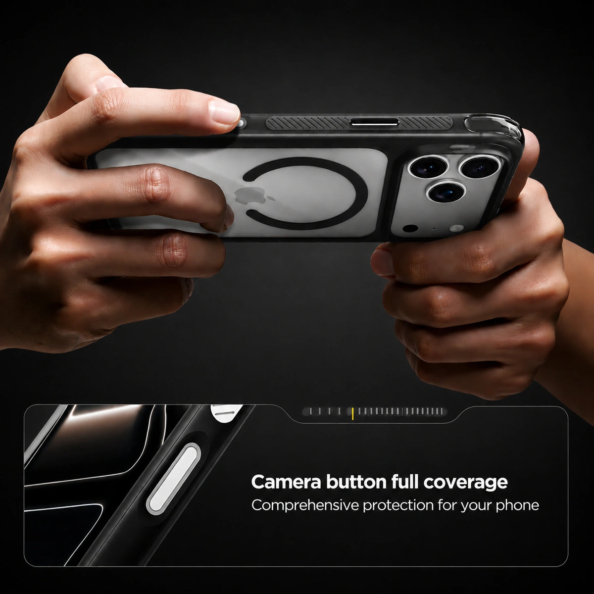 Spacething Fusion Guard MagSafe Case for iPhone 18 Pro Max - Black