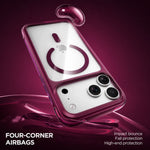 Spacething Fusion Guard MagSafe Case for iPhone 18 Pro - Burgundy