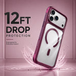 Spacething Fusion Guard MagSafe Case for iPhone 18 Pro - Burgundy