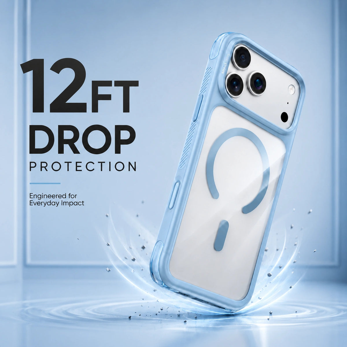 Spacething Fusion Guard MagSafe Case for iPhone 18 Pro Max - Glacier