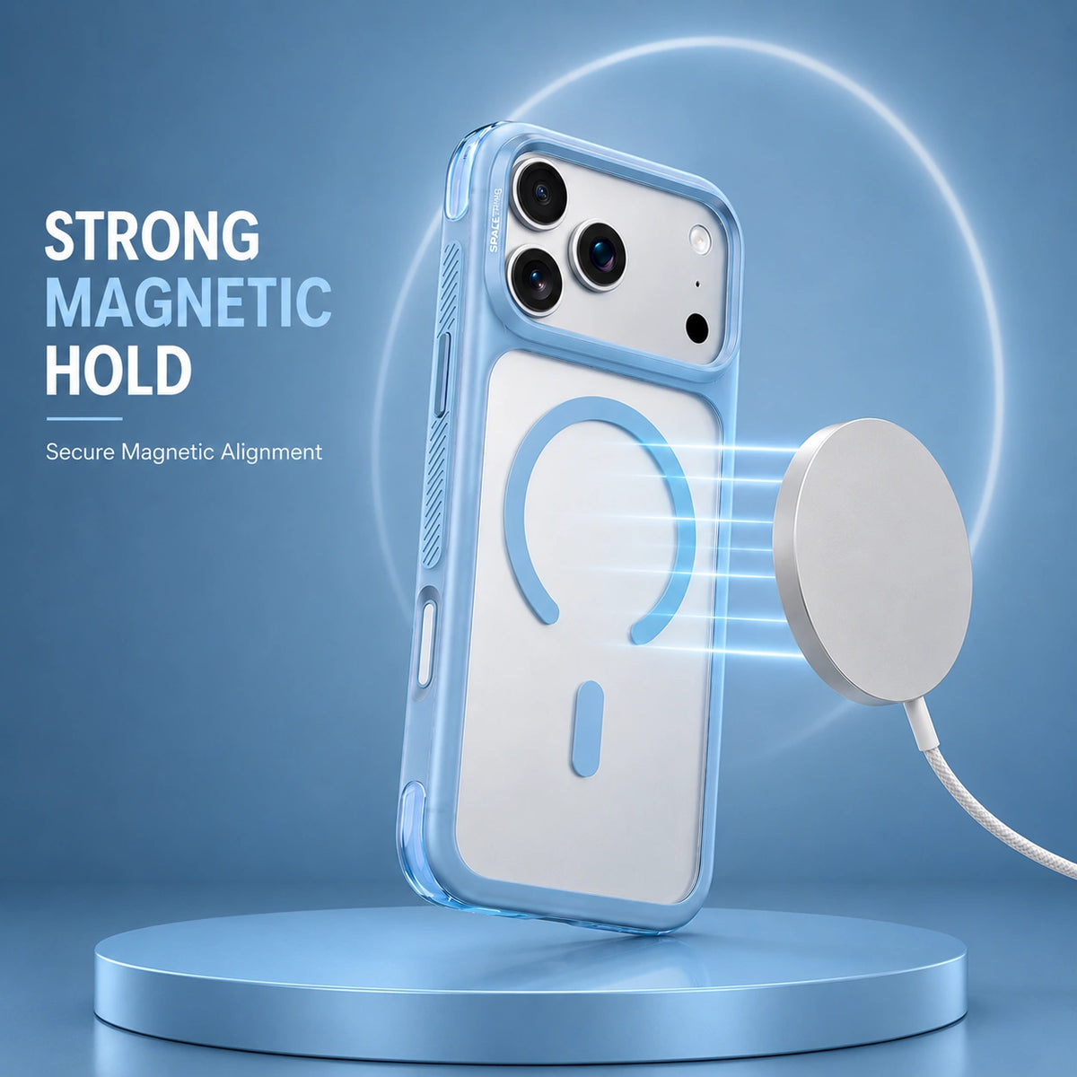 Spacething Fusion Guard MagSafe Case for iPhone 18 Pro Max - Glacier